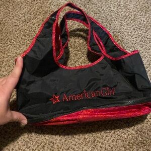 American Girl doll holder.